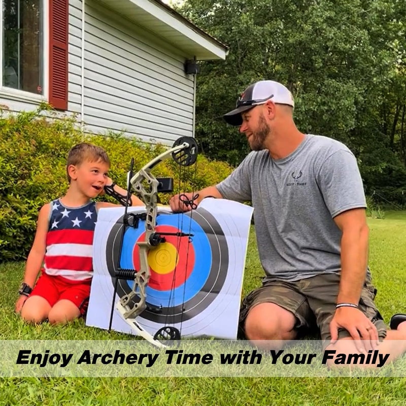sanlida Archery Dragon X6 Compound Bow Kit for Youth, Kids & Beginners, Bow and Arrows Set, 19”-28” Draw Length, 15-30 LBS Draw Weight, RH Only - Image 5